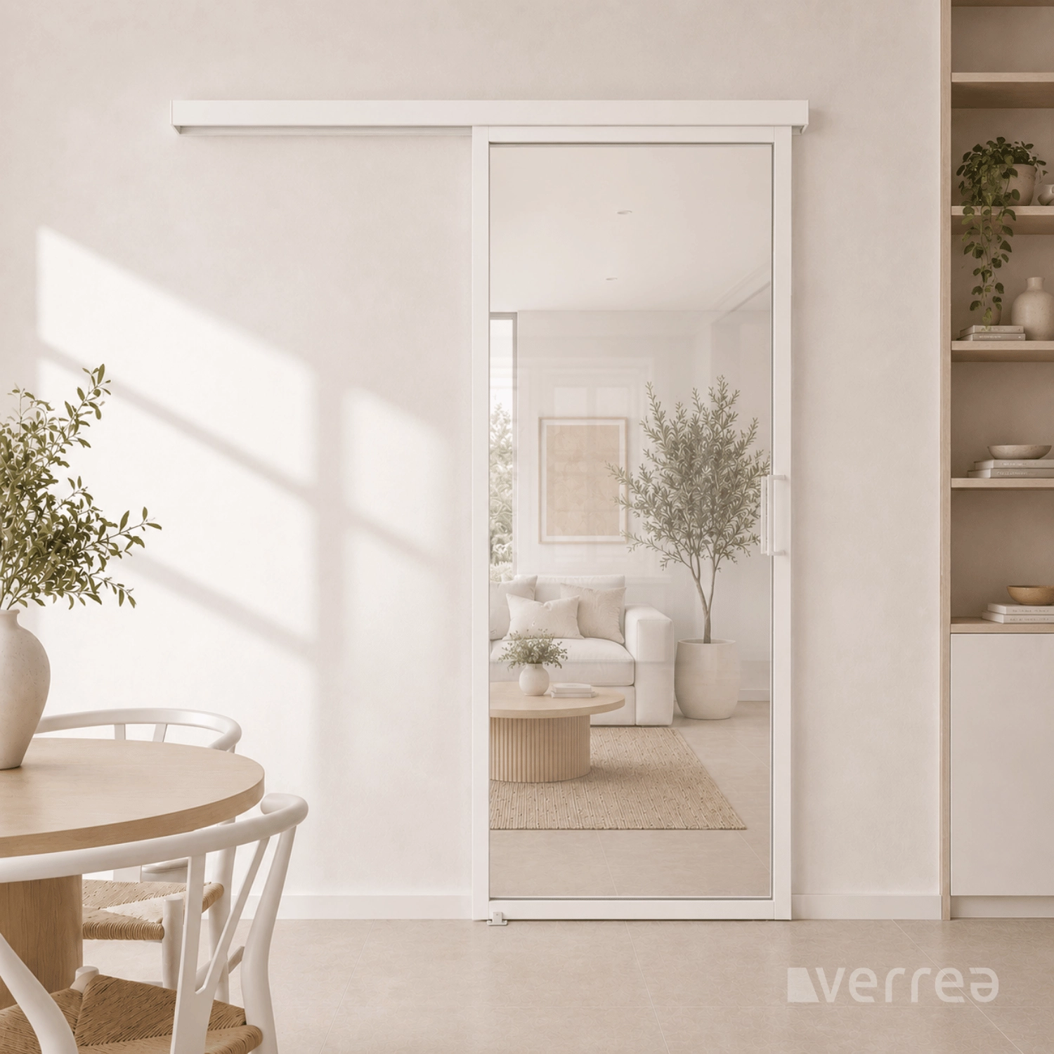 Porte coulissante Loft 830 x 2040 mm - BLANC