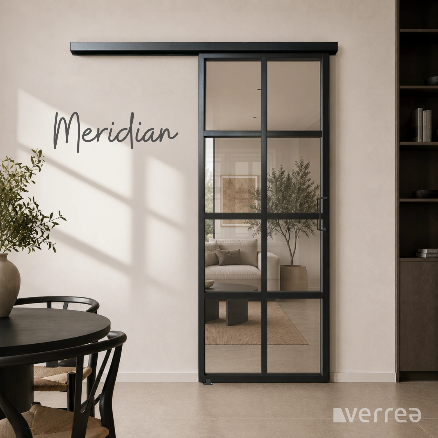 Kit Déco C - NOIR - Profils adhésifs pour personnalisation de porte Loft 730 x 2040 mm