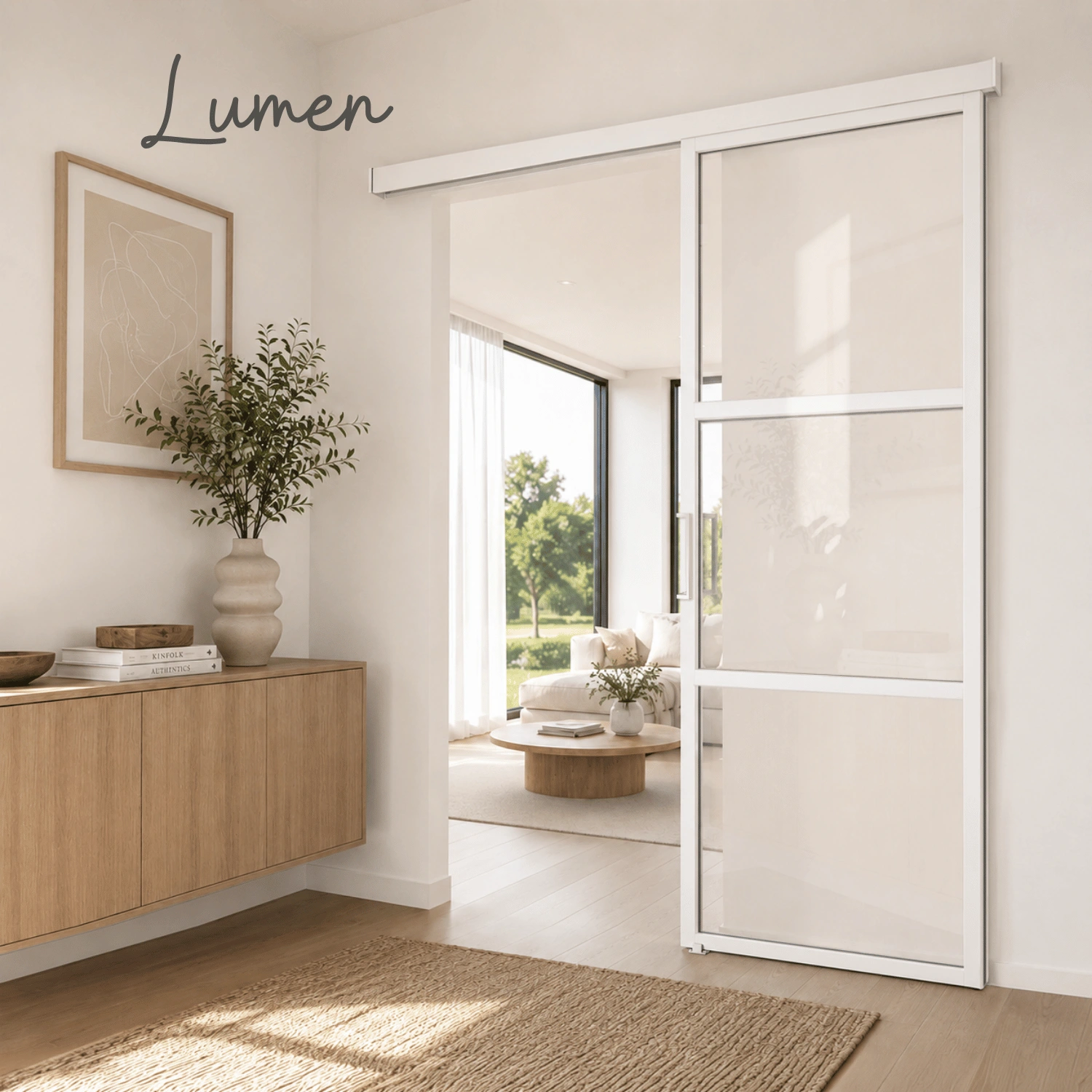Kit Déco A - BLANC - Profils adhésifs pour personnalisation de porte Loft 730 x 2040 mm