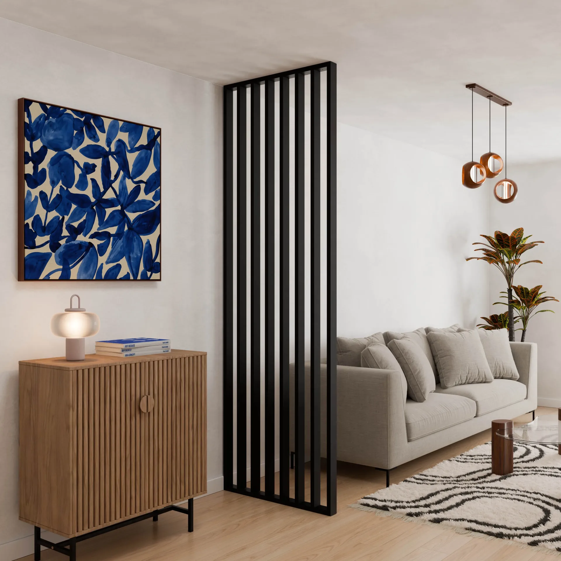 Cloison de séparation - Claustra aluminium "Classique" - 800 x 2495 mm